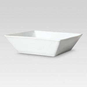 Threshold square porcelain rim bowl 4-Pack